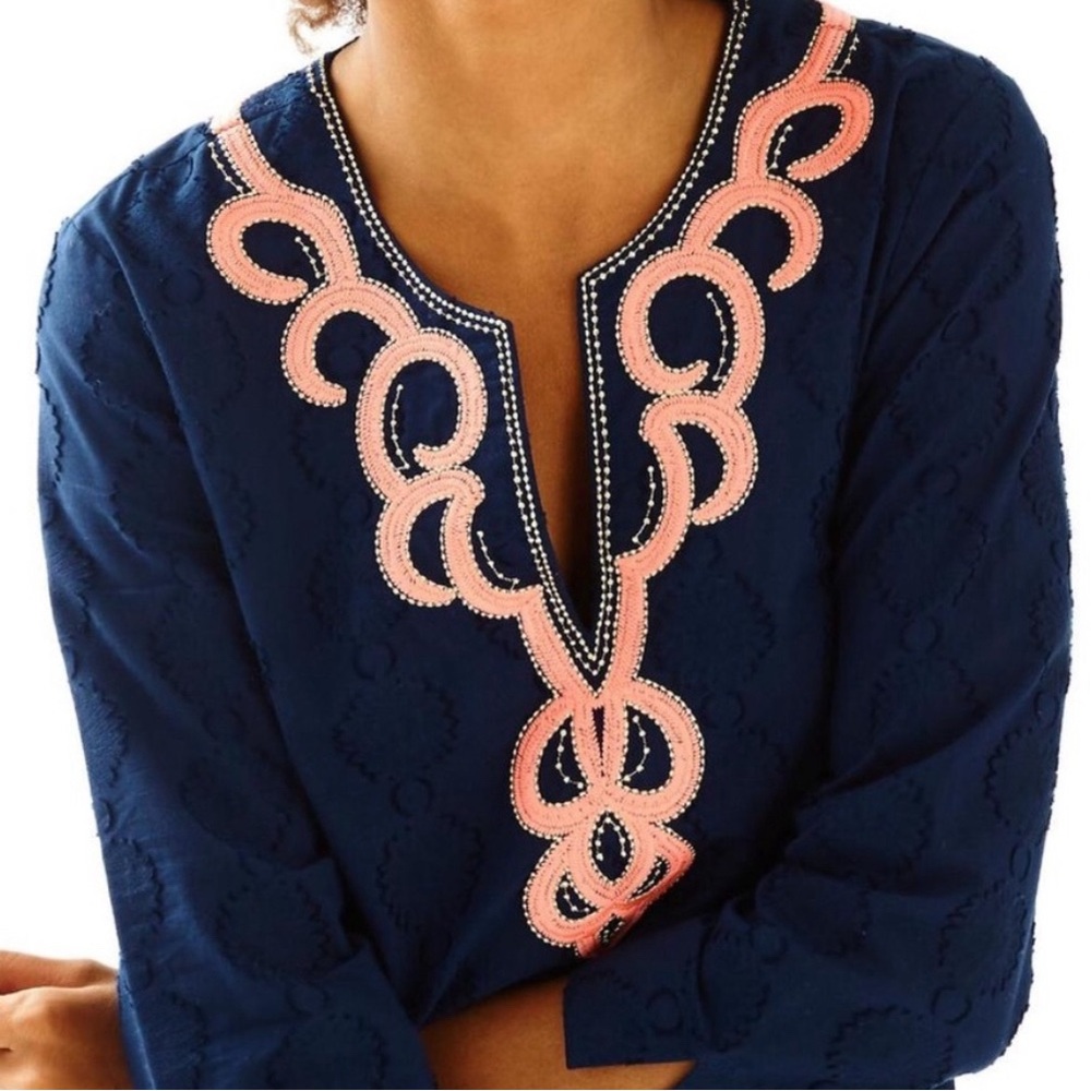 Lilly Pulitzer blue summer top